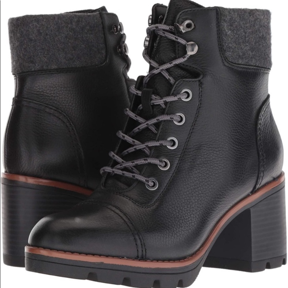 Naturalizer Black Leather Varuna Boot (waterproof) size 10.